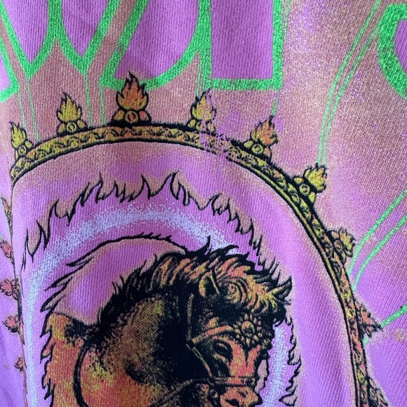 NWOT🩷Daydreamer The Doors Strange Days BF Crew XS oversized Pink - Picture 5 of 8